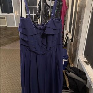 Torrid Blue Tiered Ruffled Sundress